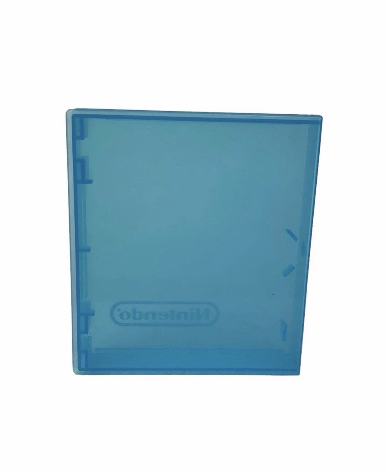 Lot of 2 Vintage Nintendo NES Yellow & Blue Plastic Clear OEM Clamshell Case