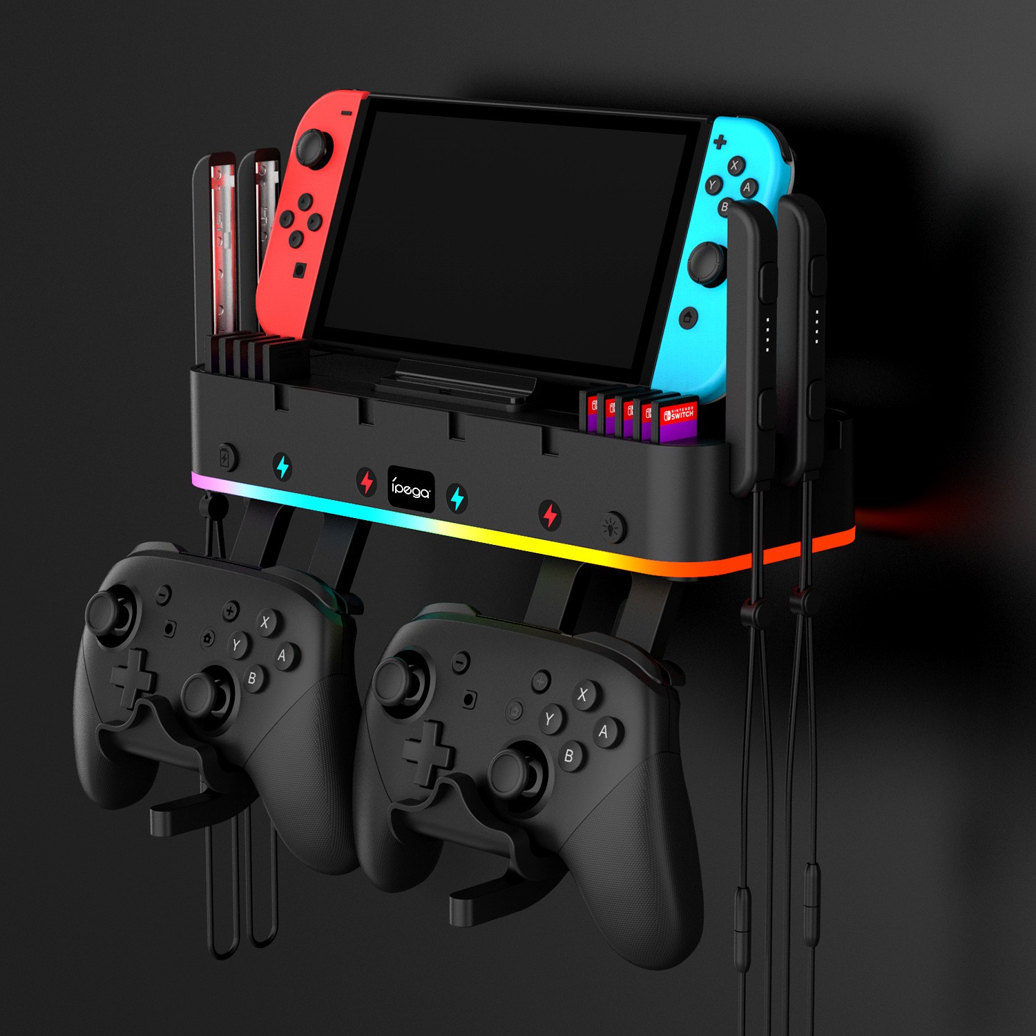 For Switch / Switch OLED Game Console Charger Charging Dock Wall Mount Holder US