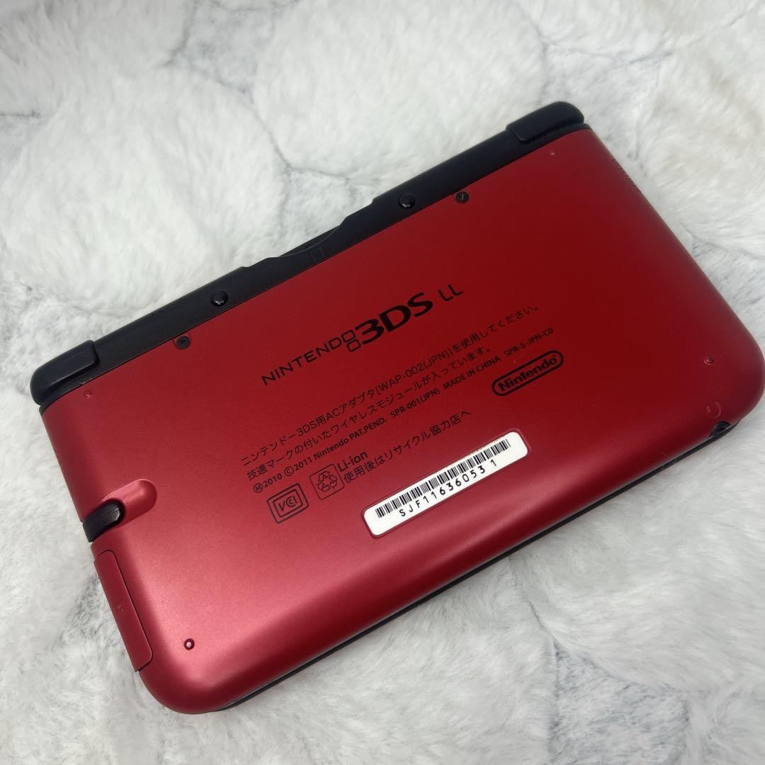 Nintendo 3DS LL XL Console Red x Black with Box Tested