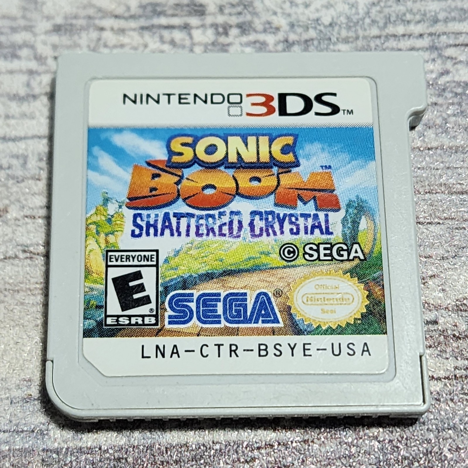 Sonic Boom: Shattered Crystal (Nintendo 3DS, 2014) Authentic Tested Game