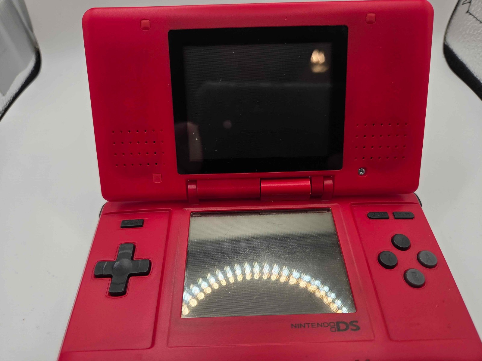 Nintendo DS Original Model NTR-001 Red USED Comes w/ Phineas and Ferb Game
