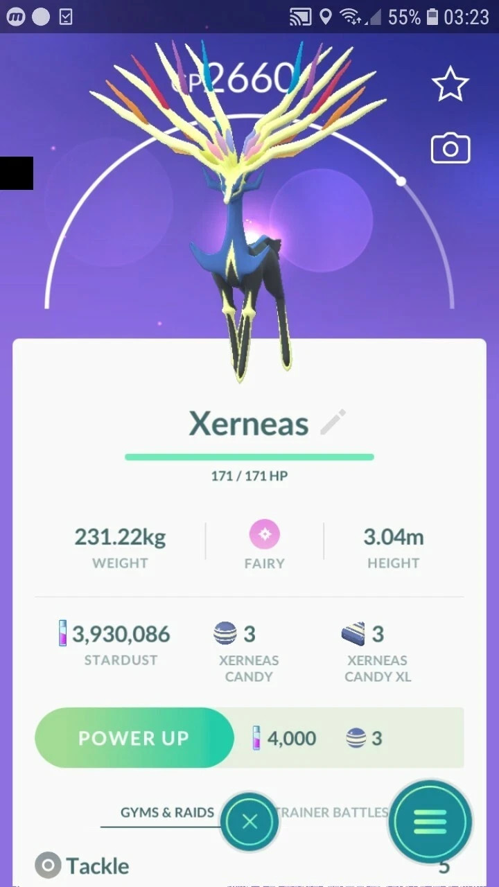 Xerneas Pokemon Ultra Friends / Registered Go
