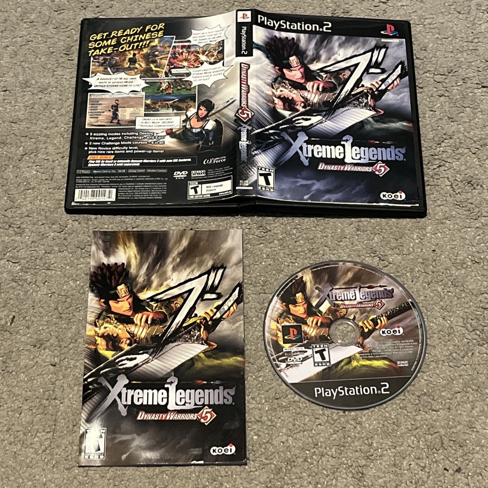 Dynasty Warriors 5 Xtreme Legend PS2 PlayStation 2 Complete CIB w/ Manual Reg