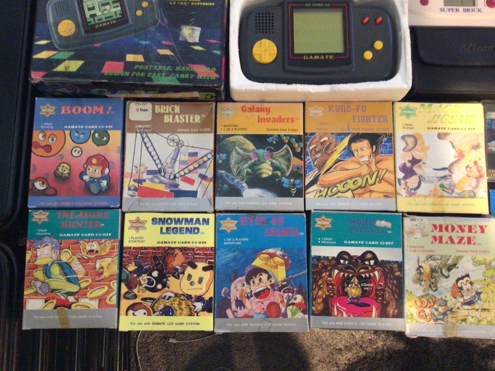 Alston Bit Corp Gamate System Rare USA Release CIB 13 Games & 4in1 Super Brick