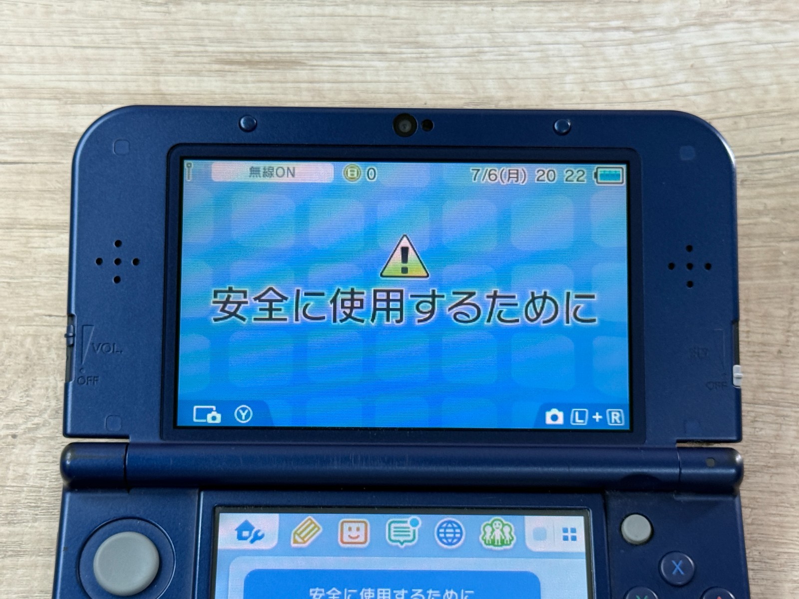 Nintendo New 3DS XL Metallic Blue Console Tested Japan ver R7672