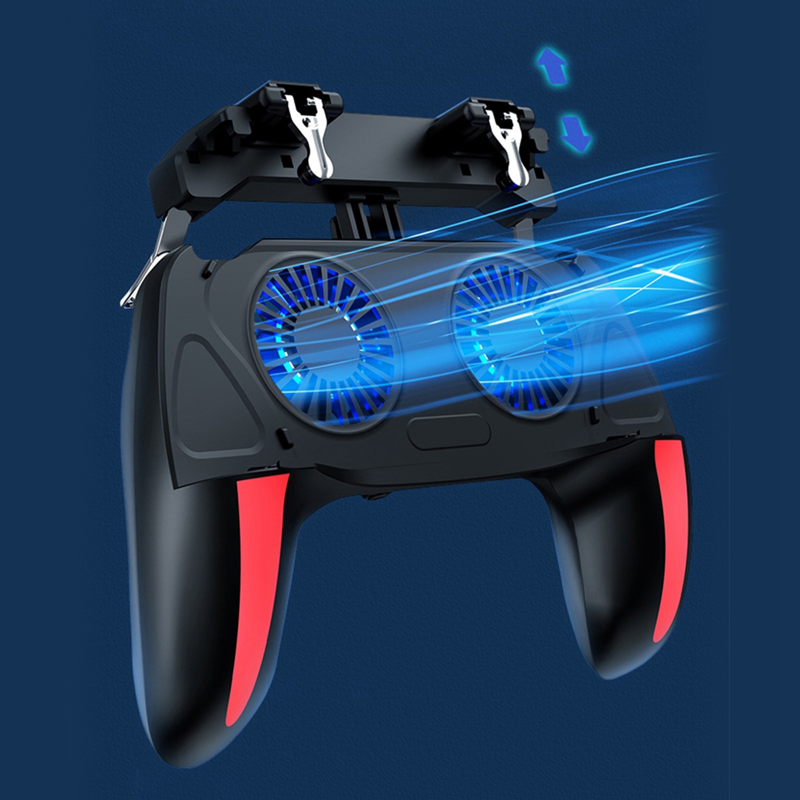 Dual Cooling Fans Mobile Phone Game Controller Gamepad With 5000mAh Battery ZAIK