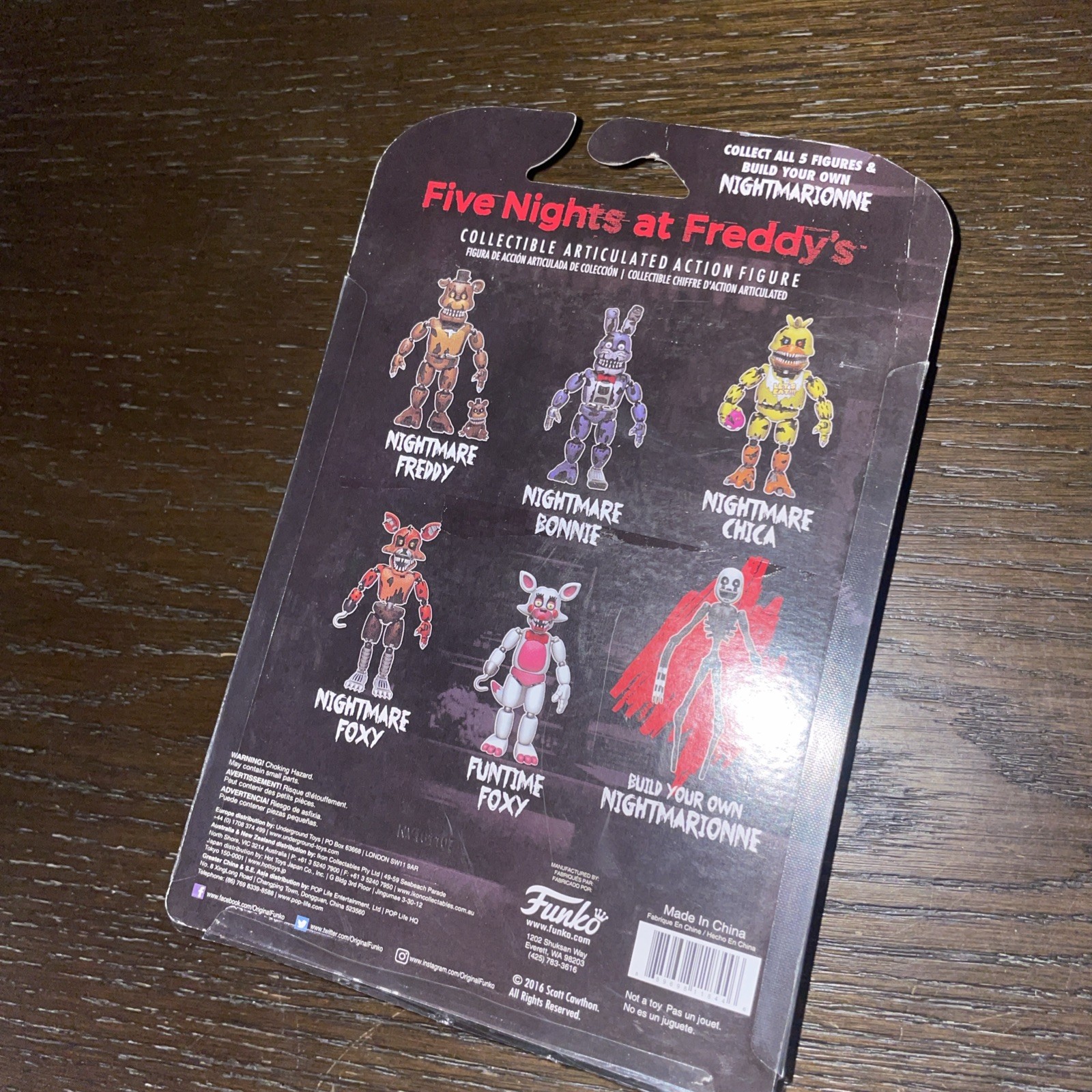 Five Nights At Freddy’s NIGHTMARE BONNIE 5″ Funko Action Figure 2016 RARE FNAF