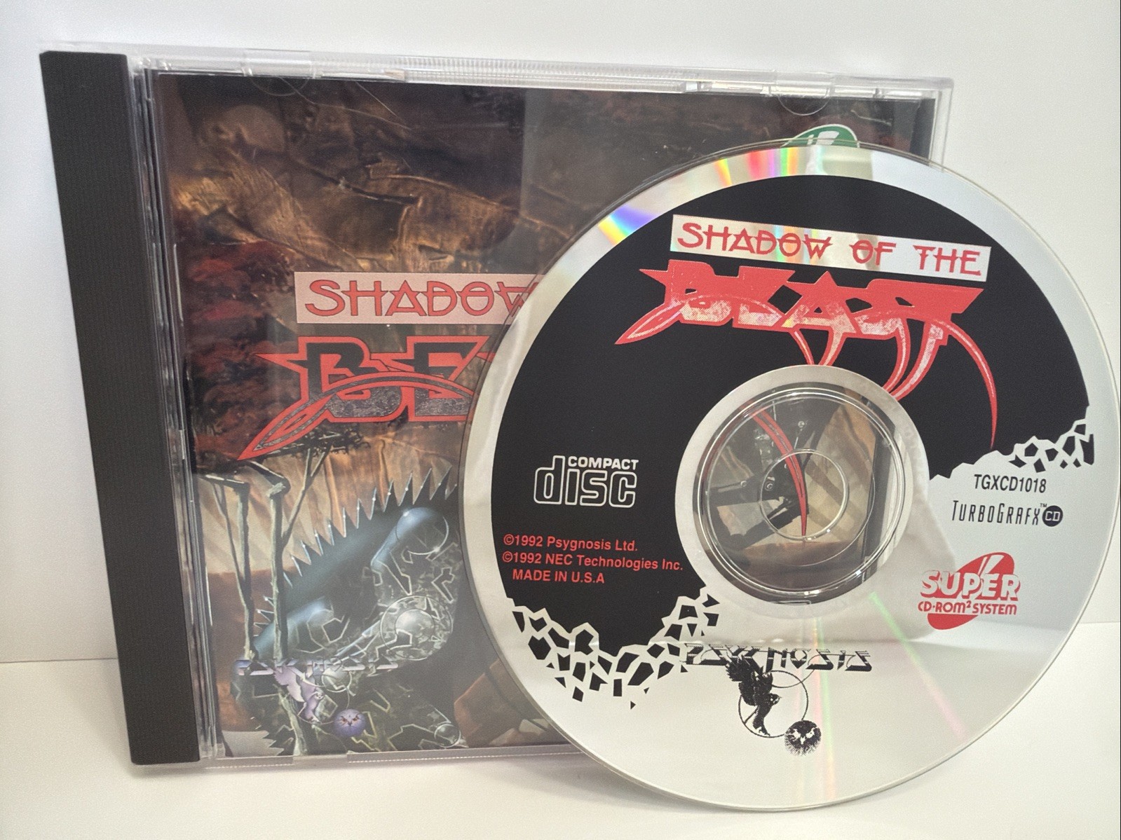 Shadow of the Beast TurboGrafx Super CD Turbo Duo Tested Complete CIB