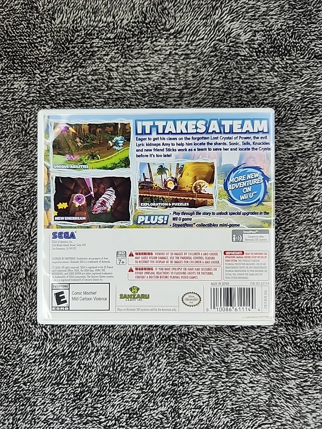 Sonic Boom: Shattered Crystal (Nintendo 3DS, 2014) Complete Tested And Working