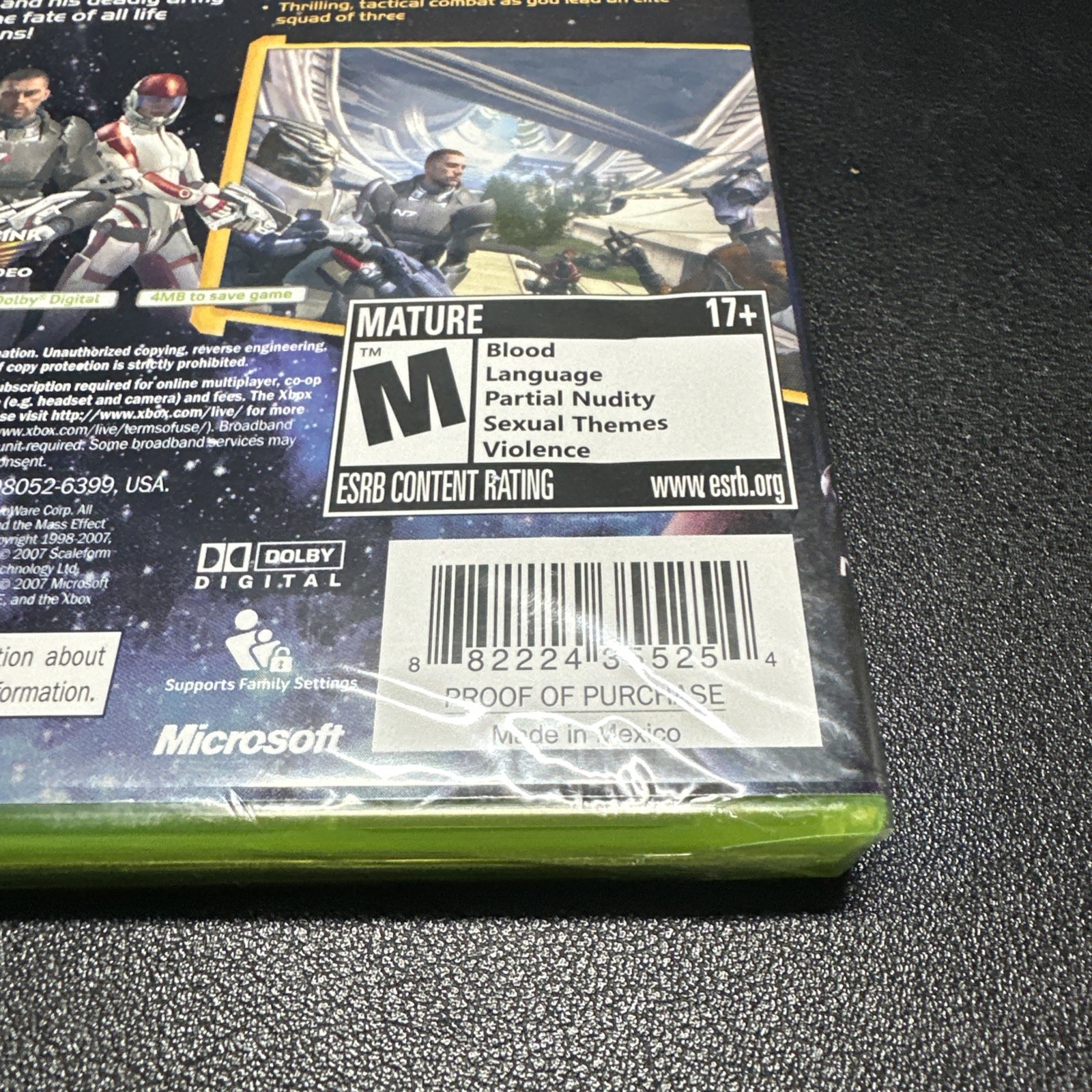 Mass Effect (Microsoft Xbox 360) Brand New Sealed Clean Rare 1st Print