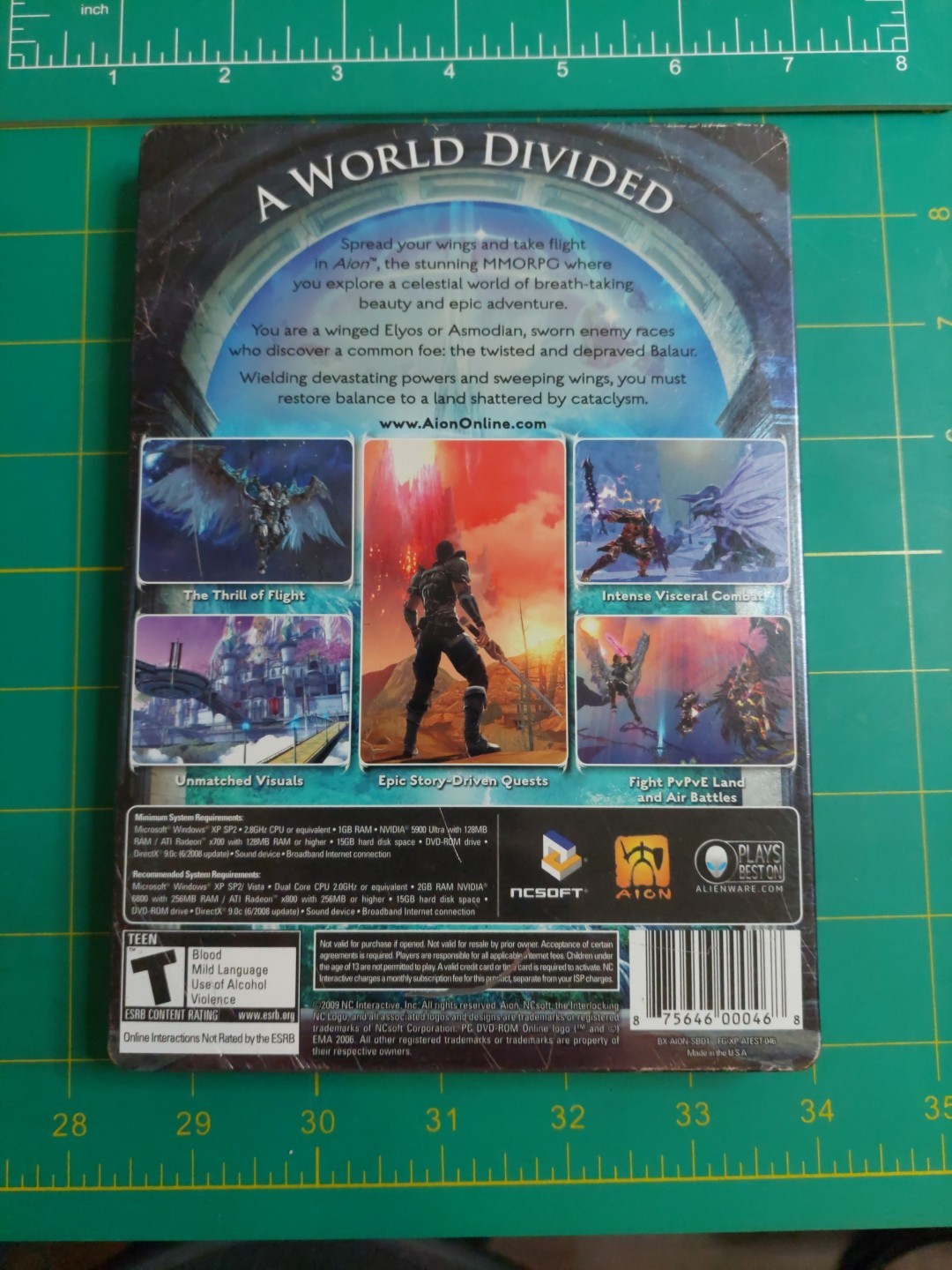 Aion PC- DVD Rom Game Metal Case Version Steel Book Edition (2009) Complete