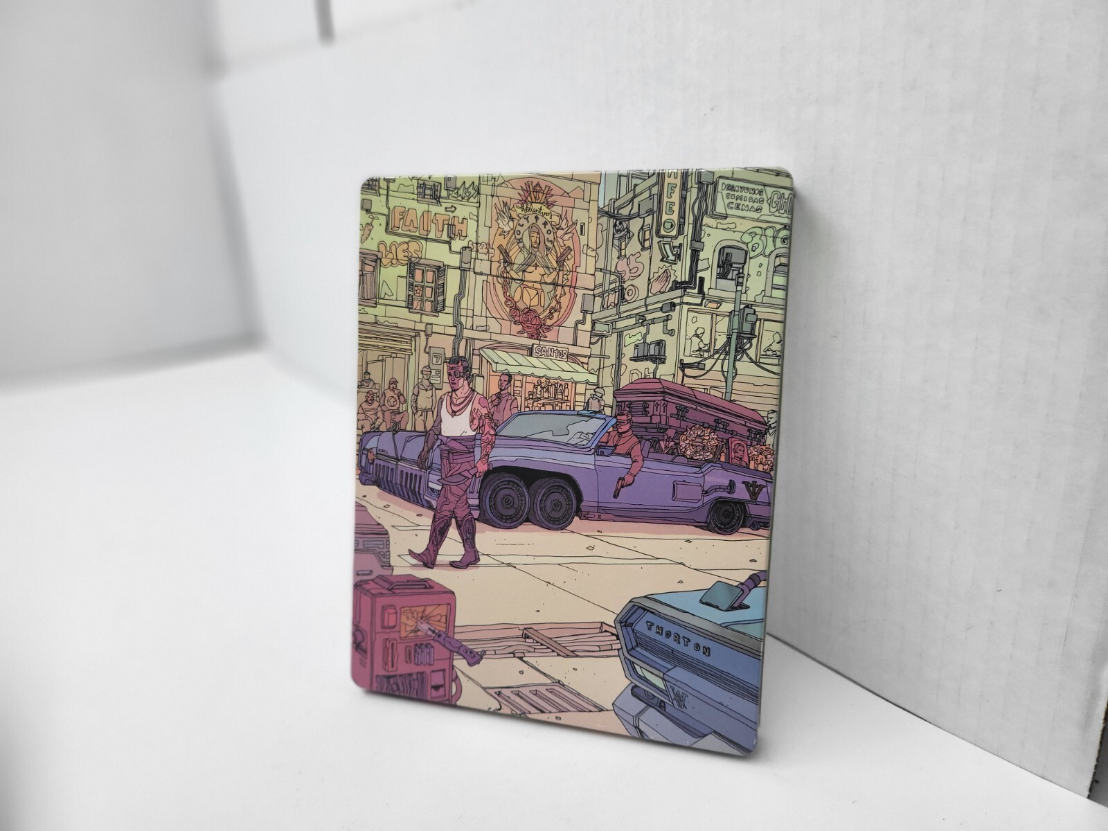 MINT NEW Sealed Cyberpunk 2077 Valentinos Metal Steel Book Case (NO GAME) J24