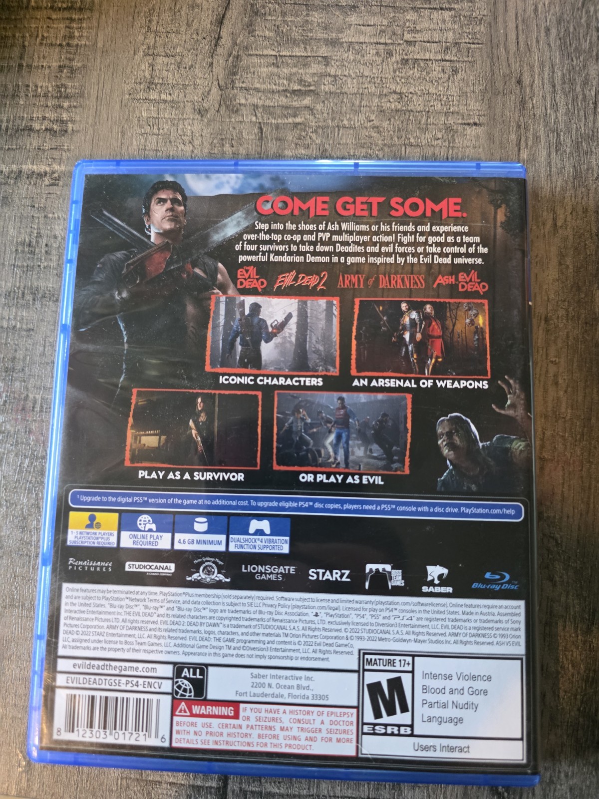 Evil Dead: The Game for PS4 Complete Tested