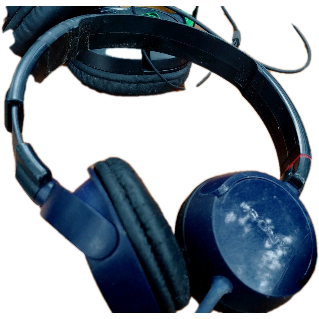 sony wired headset blue 3.5mm Jack tested 90s