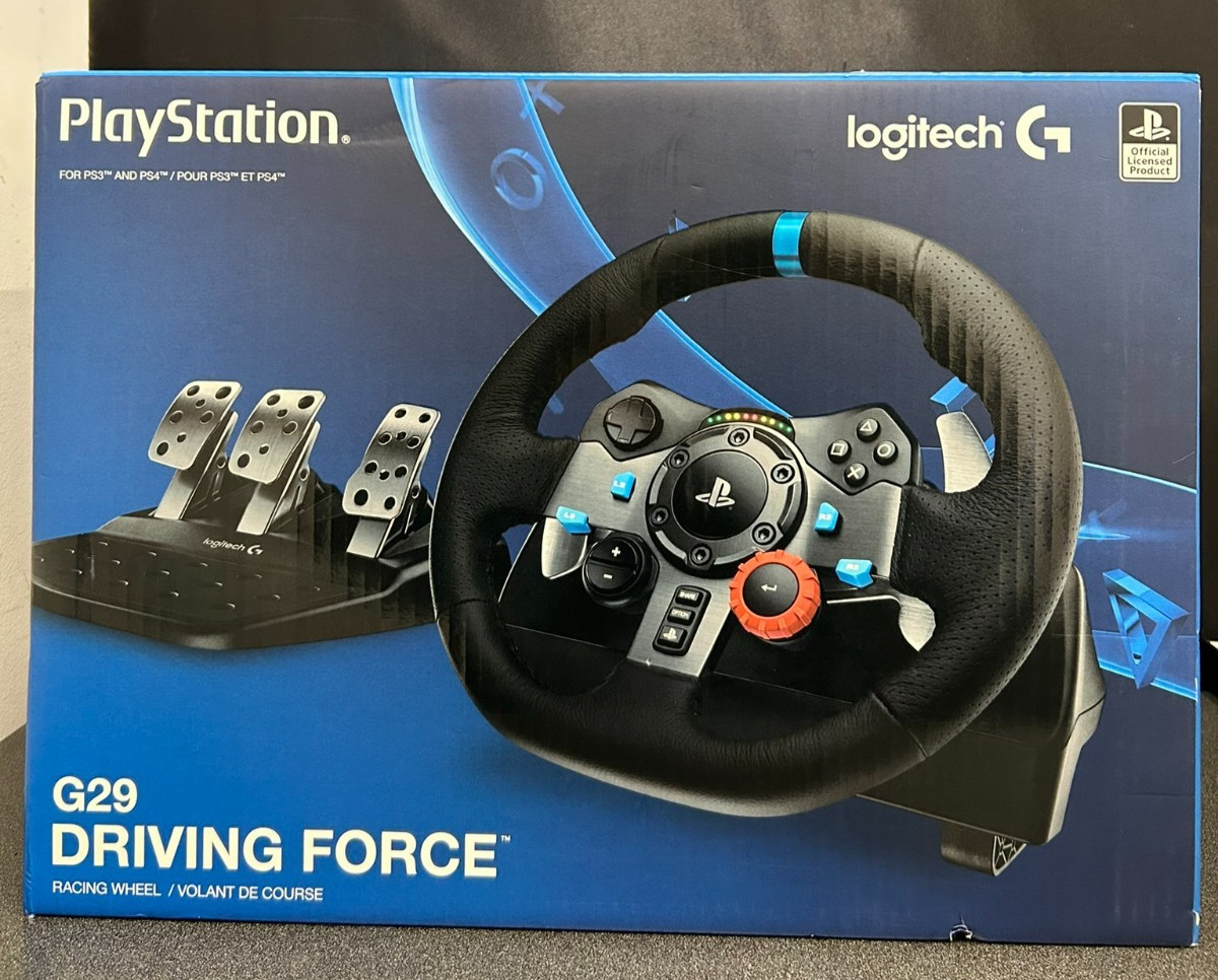 NEW SEALED Logitech G29 Driving Force Racing Wheel + Pedals PS3 PS4 941-0001100