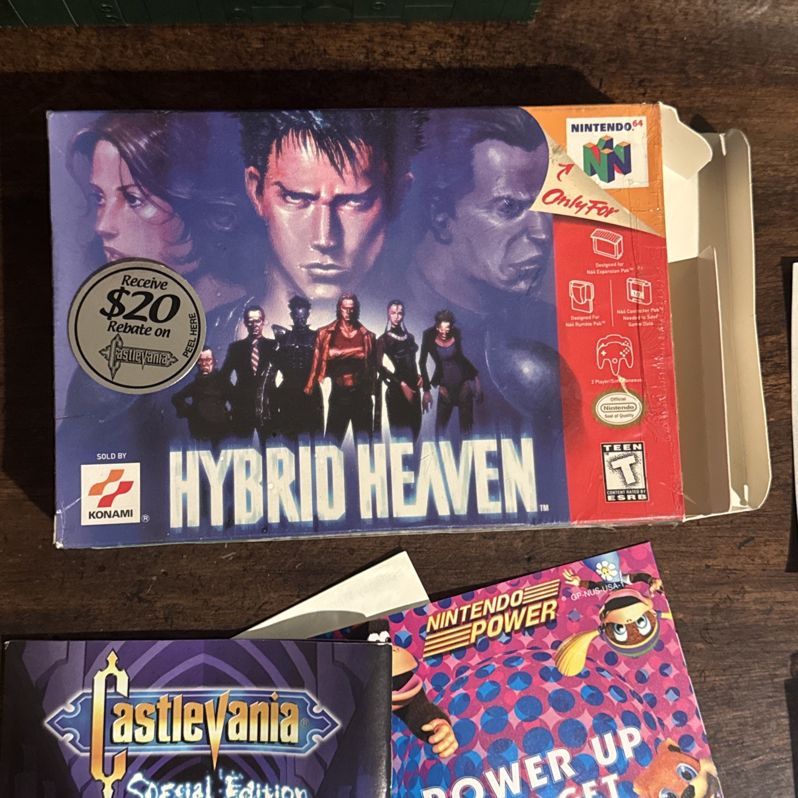 Hybrid Heaven Nintendo 64 N64 (1999) CIB w/ All Box, Manual & Inserts
