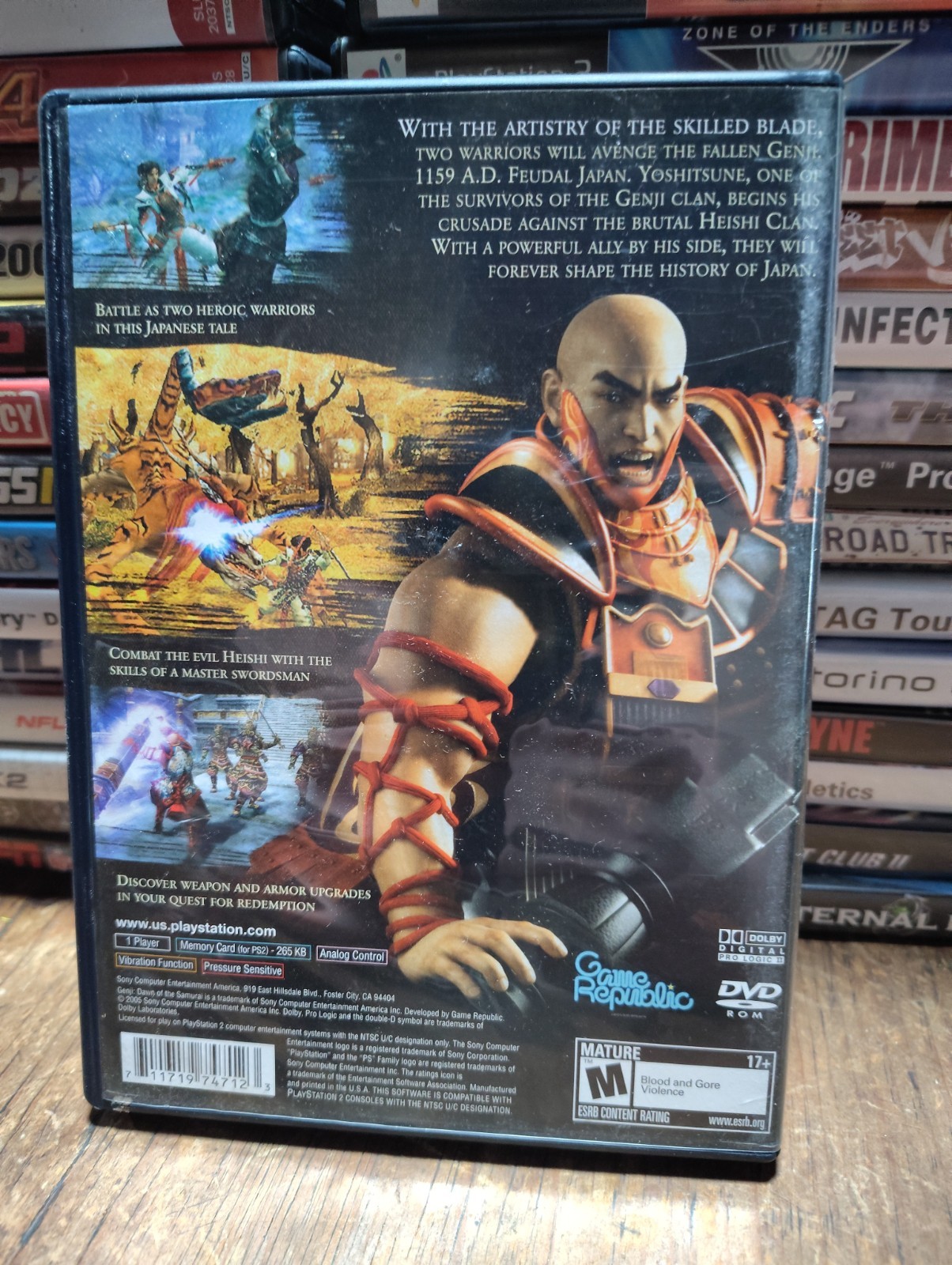 Genji Dawn Of The Samurai-PS2 PlayStation 2 With Booklet