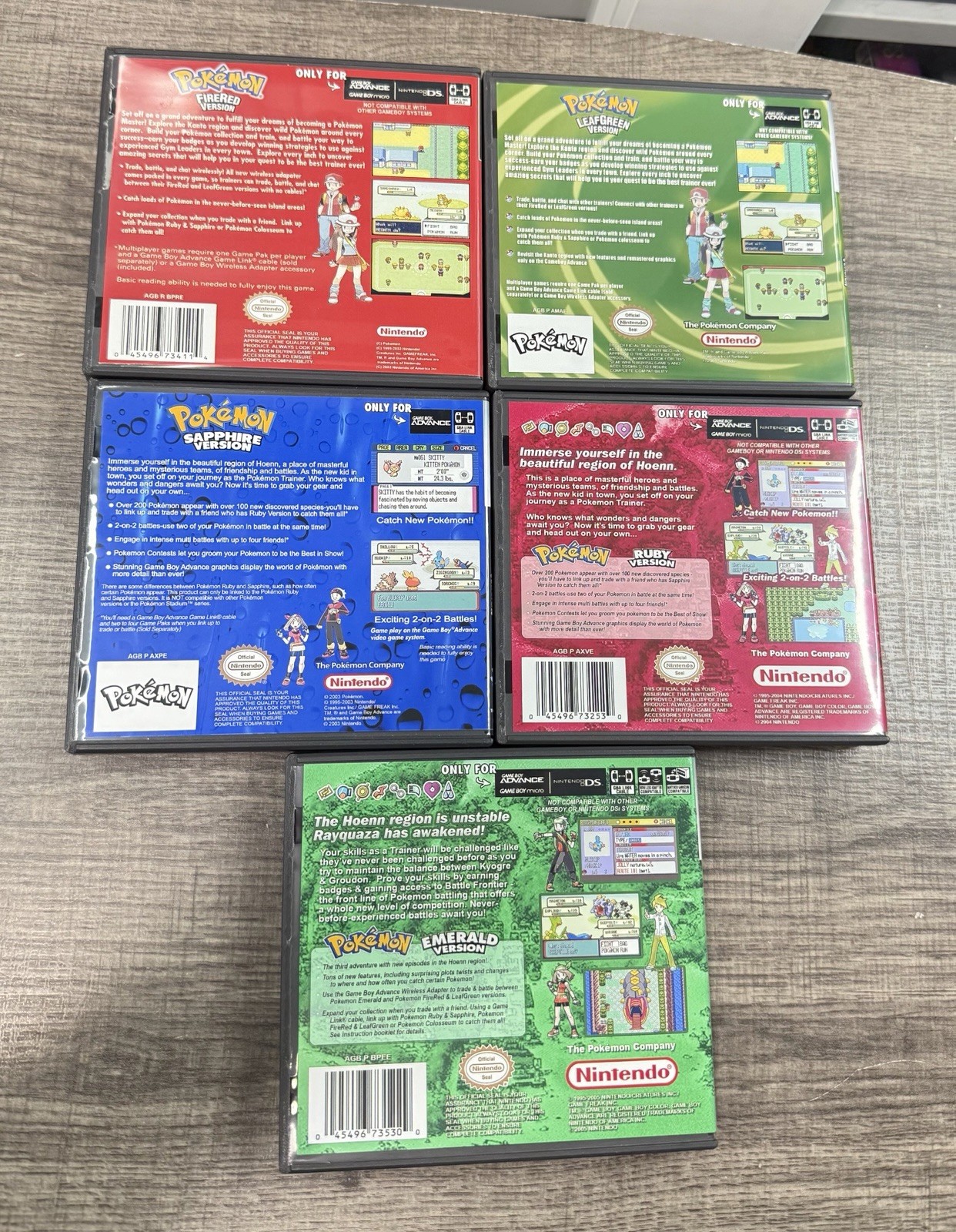 11 Pokemon Bundle Custom Game Case For Nintendo Gameboy Color GB,GBC *NO GAME*