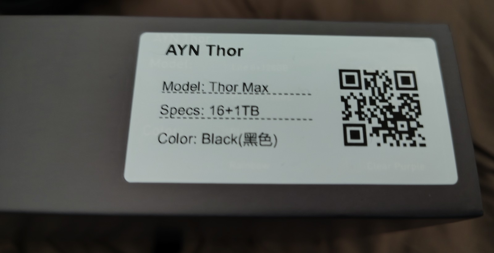 Ayn Thor Max Black 2TB (16GB/1TB + 1TB Sandisk microSD) PS2 Skin & 2 cases