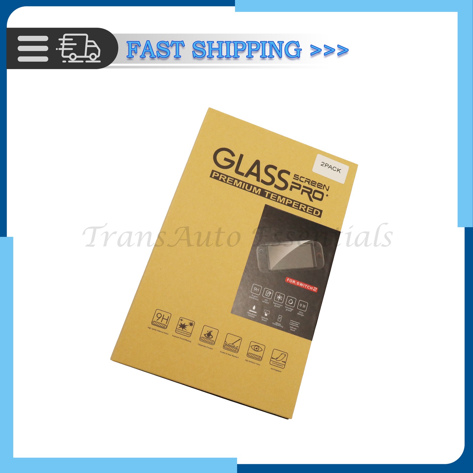 2x Screen Protector Fits 2025 Nintendo Switch 2 Tempered Glass Clear Film US
