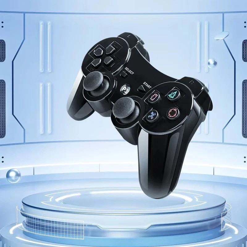 2x Black Wireless Bluetooth Video Game Controller Pad For Sony PS3 Playstation 3