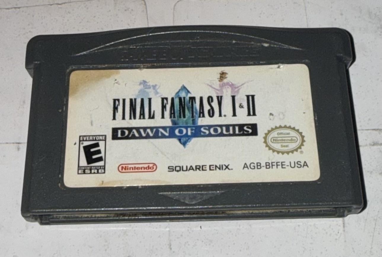Vintage Final Fantasy I & II Dawn Of Souls Nintendo GBA Cart Only Square Enix