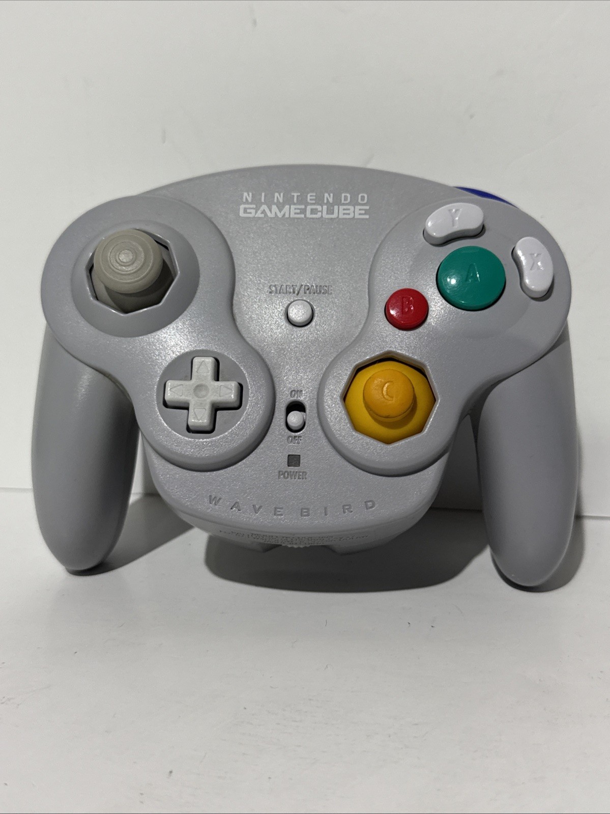 (2) Nintendo GameCube WaveBird Wireless Controllers & Receivers Tested Gray #2