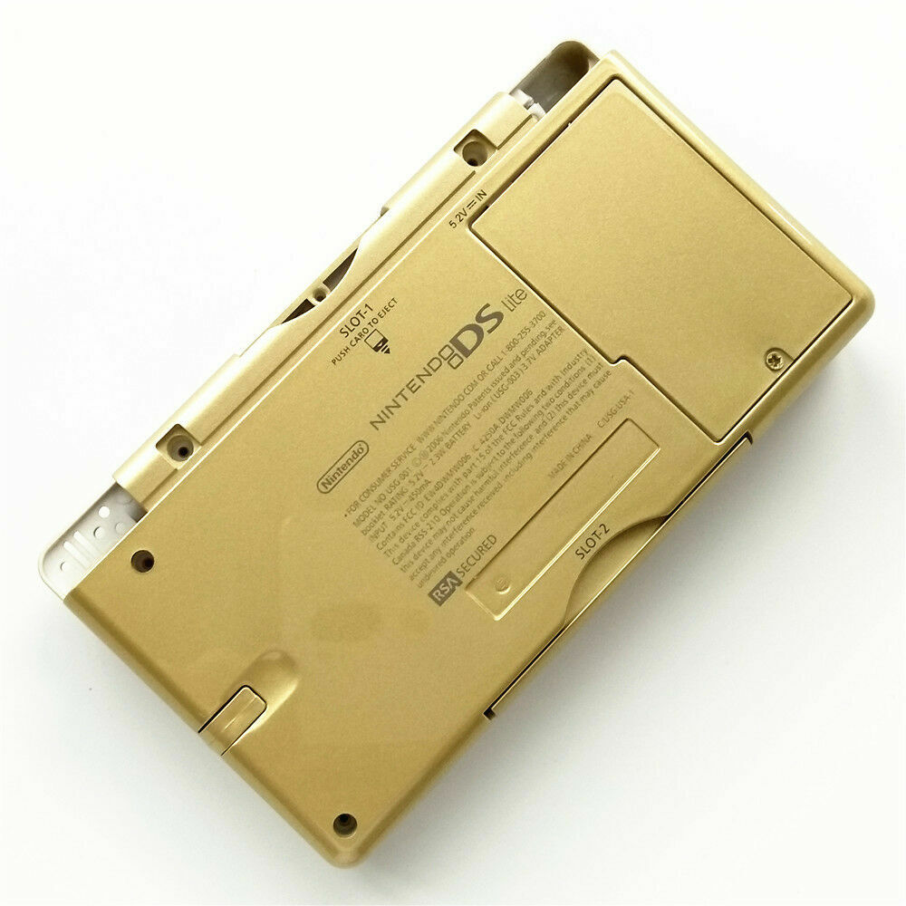 Gold The Legend of Zelda Full Housing Shell Case for Nintendo DS Lite NDSL