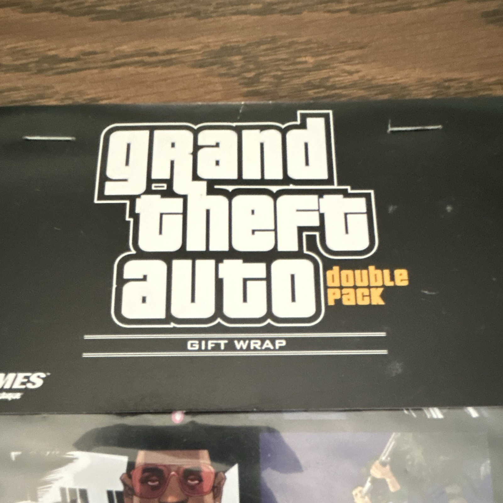 Rockstar Grand Theft Auto Double Pack Gift Wrap Vice City & GTA III 2003NIB