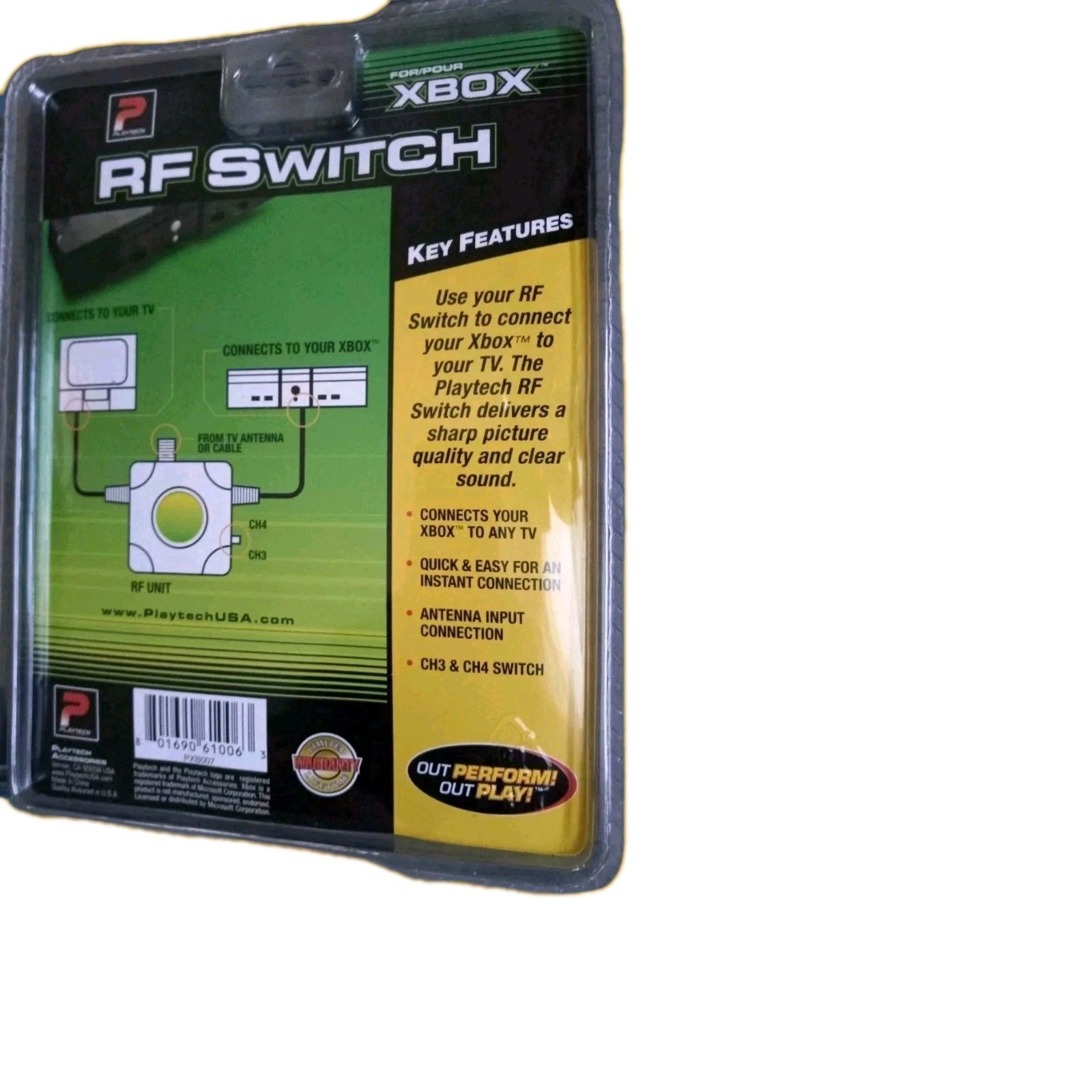 New RF Adapter for Original Xbox Connect To Any TV, Sealed Package Brand