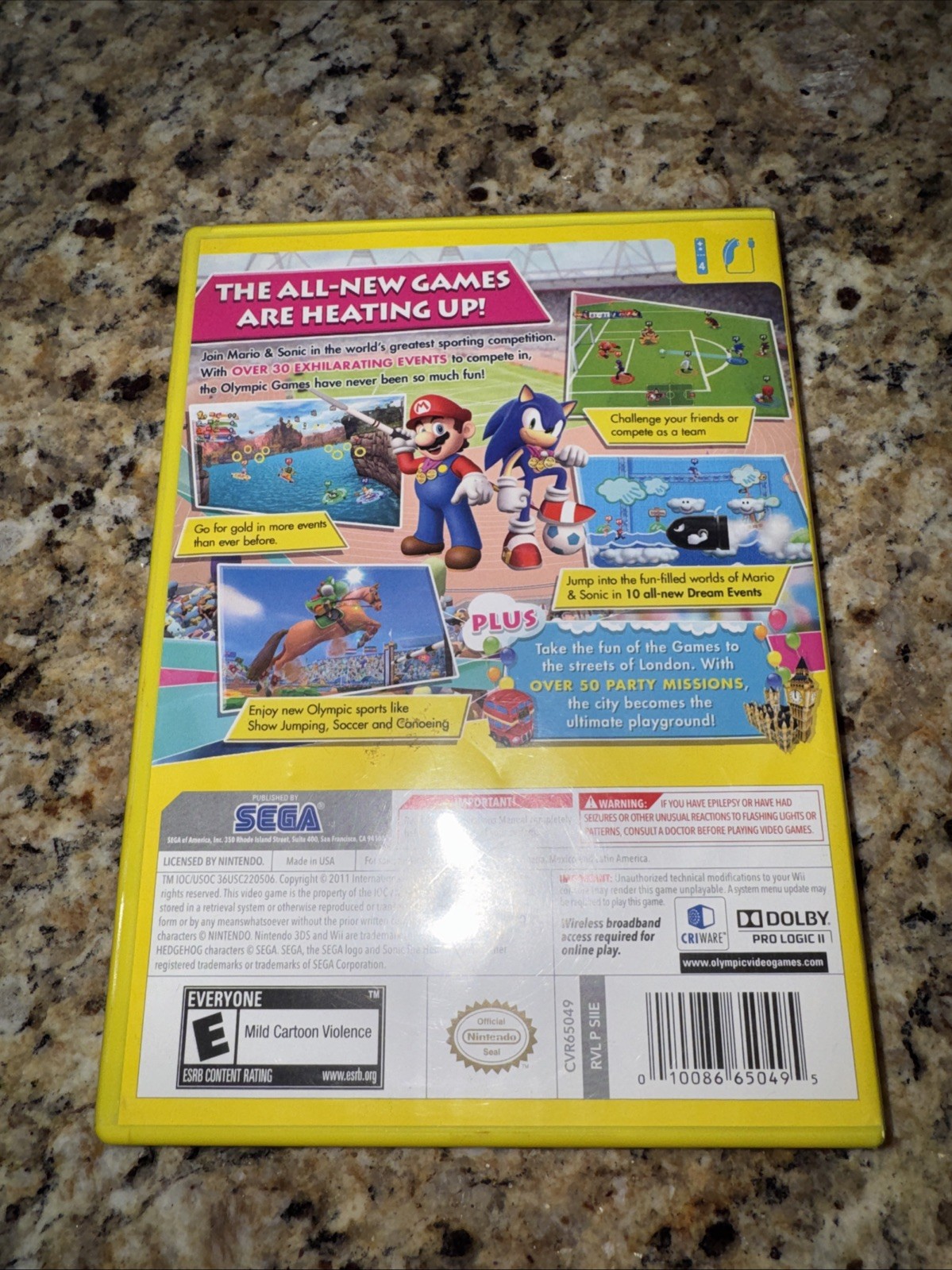 Mario & Sonic at the London 2012 Olympic Games – Nintendo Wii