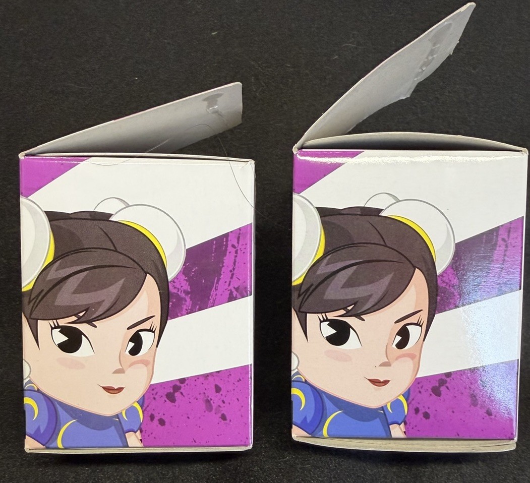 Lot of 2 Kidrobot Street Fighter V Capcom vinyl mini figures Necalli & Zangief