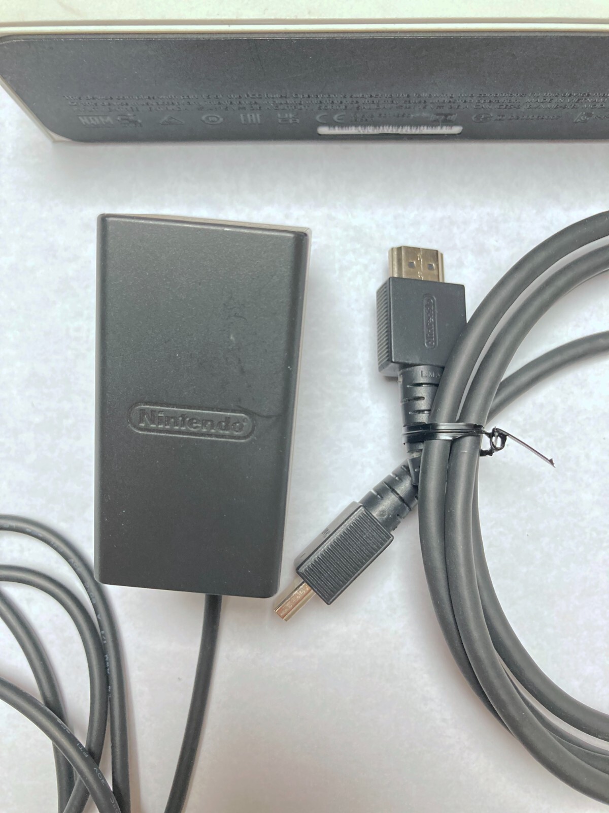 Genuine Nintendo Switch OLED White Dock Set with AC Adapter and HDMI Cable