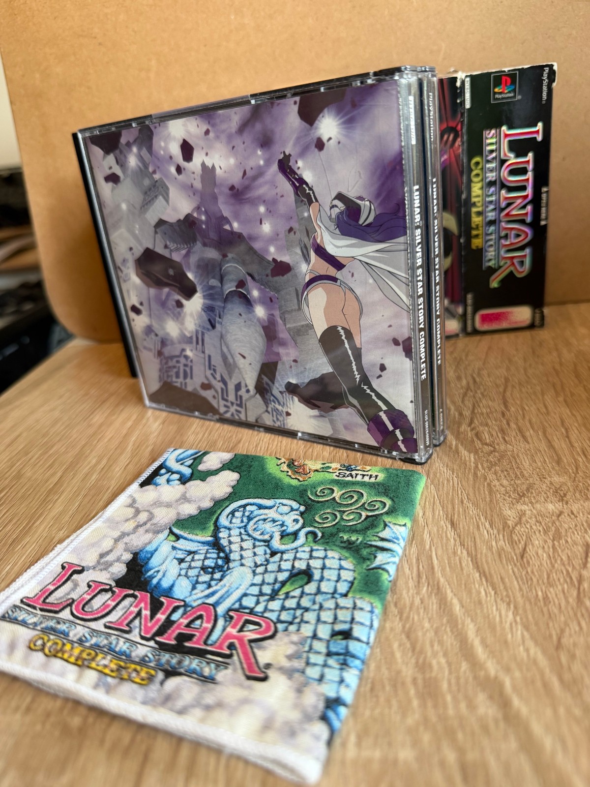 Lunar: Silver Star Story Complete (PS1, 2002), CIB with ART BOOK MAP BONUS DISCs