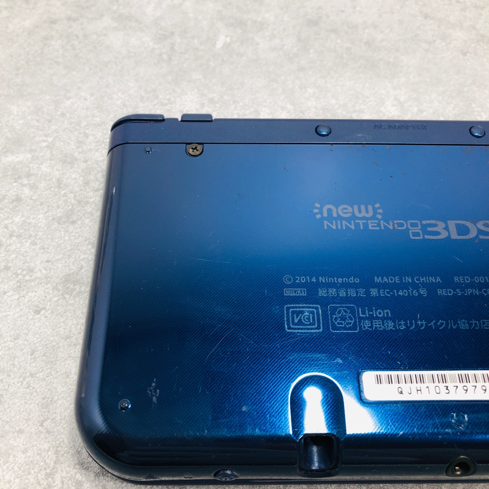 [Top IPS / EX+3] New Nintendo 3DS LL XL Metallic Blue console Japan NTSC-J 6-123