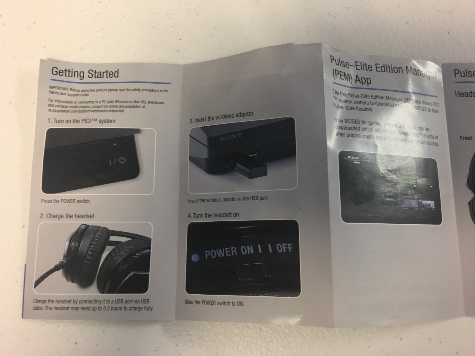 Genuine Sony Wireless Adaptor CECHYA-0081 USB Adapter Dongle for PlayStation 3 4