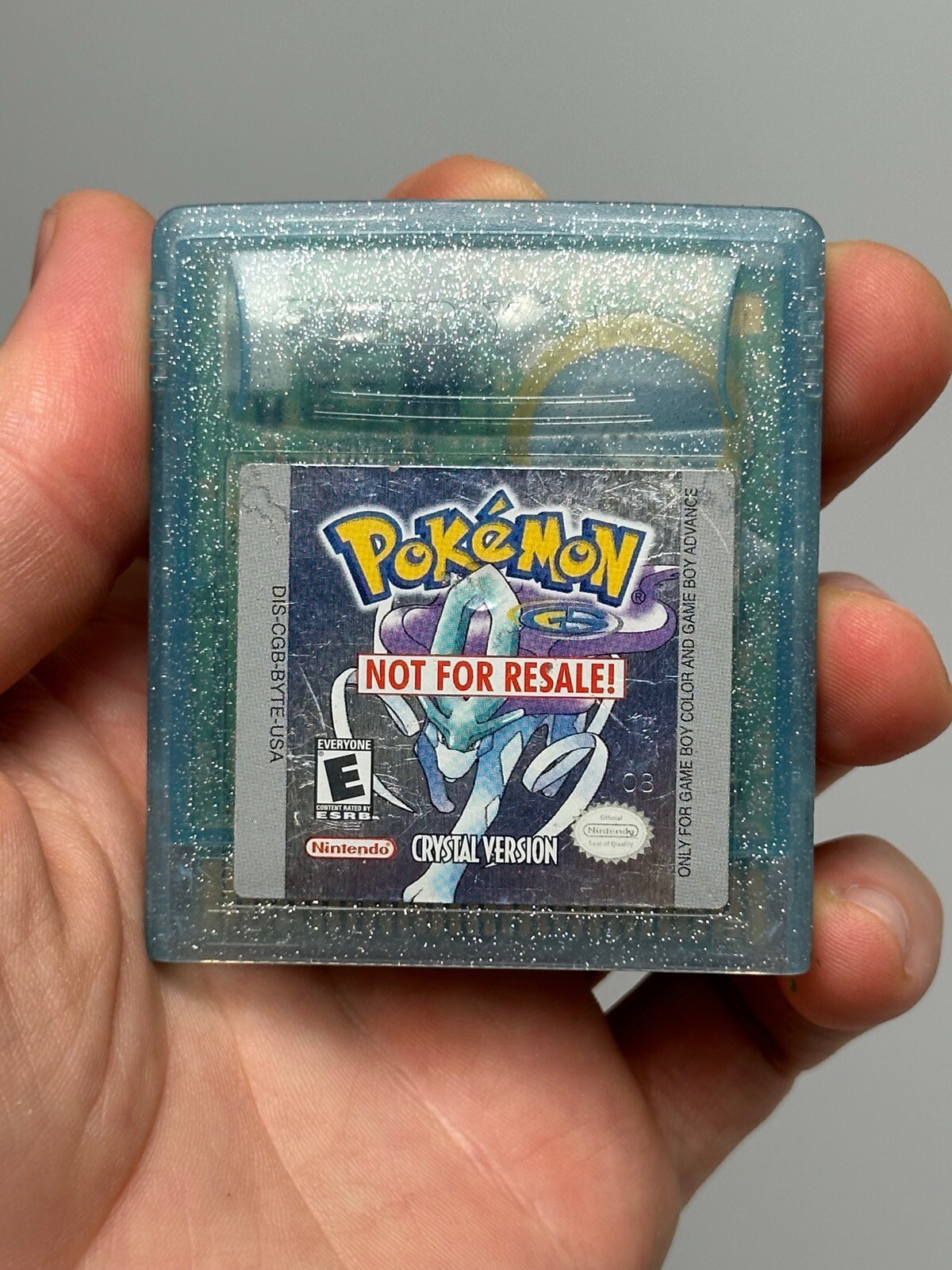 RARE Pokemon Crystal Version (Game Boy Color, 2001) “Not for Resale” Edition NFR
