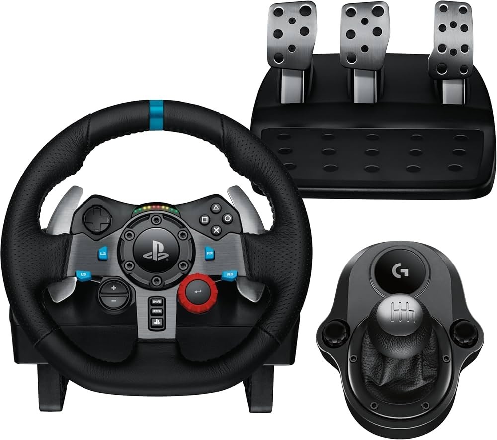 Logitech G29 Driving Force Race Wheel + Shifter Bundle For PS4 PS3