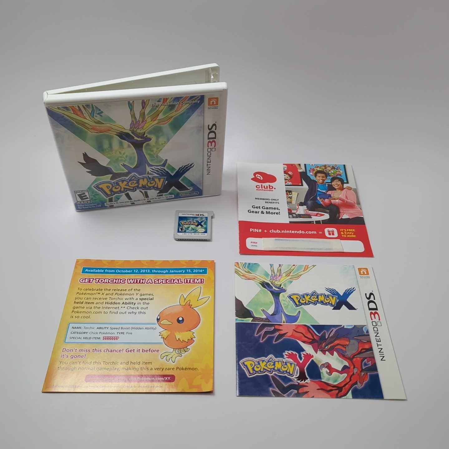 Pokemon X (Nintendo 3DS, 2013) CIB USA Version – TESTED & WORKING!