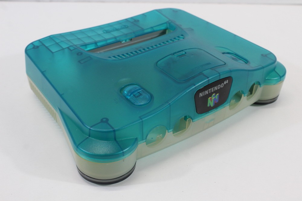 Nintendo 64 N64 OEM Toys R Us Clear Blue White Console Replacement Shell Cos.Da2