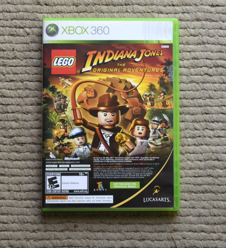 Microsoft Xbox 360 LEGO Indiana Jones The Original Adventures/Kung Fu Panda