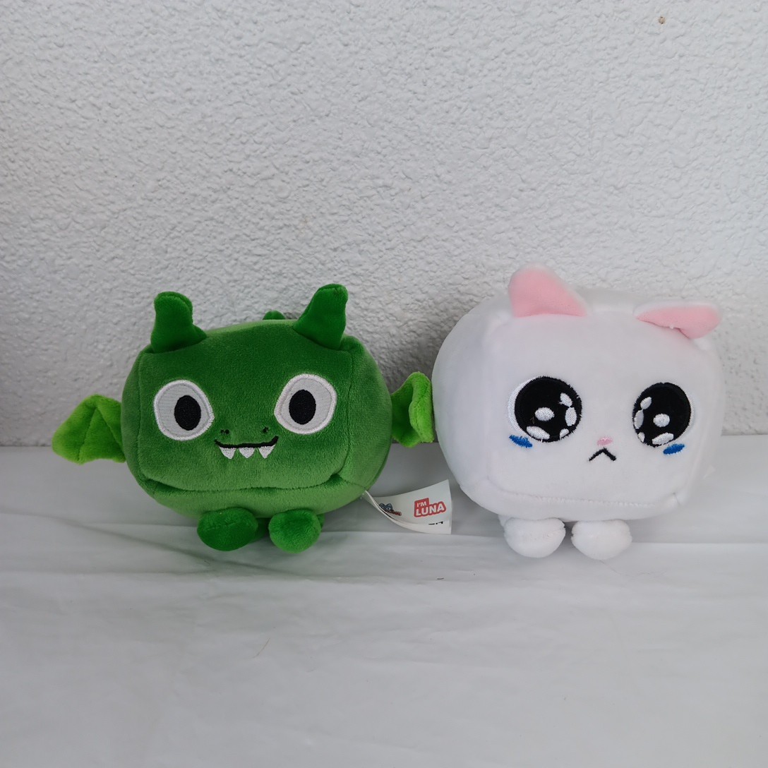 Phatmojo Pet Simulator X Series 1 Green Luna Dragon & Crying Cat Plush