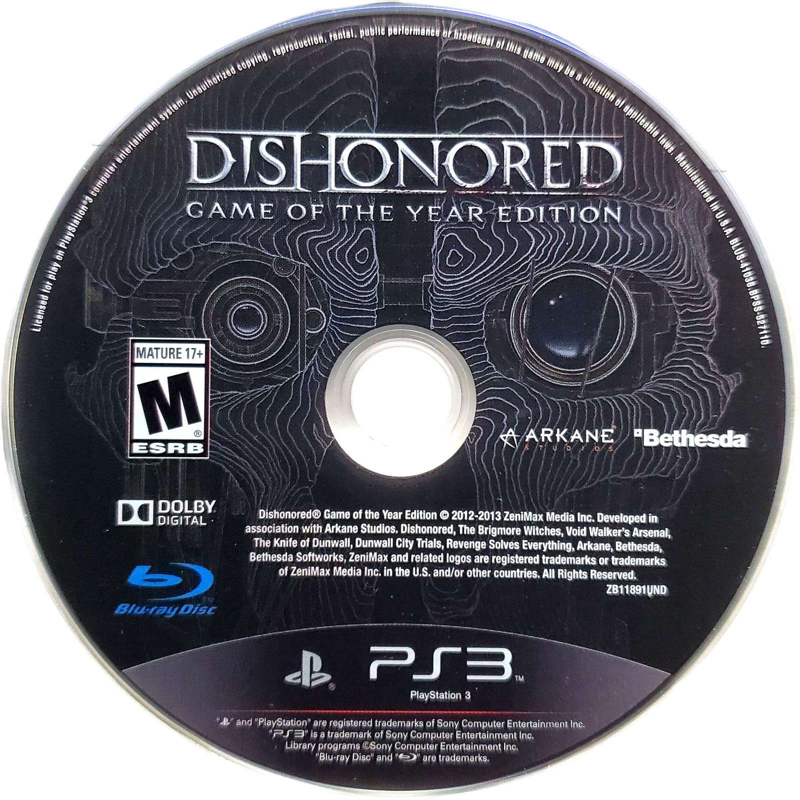 Dishonored Game Of The Year – Sony Playstation 3 PS3 Tested 1Y Guarantee