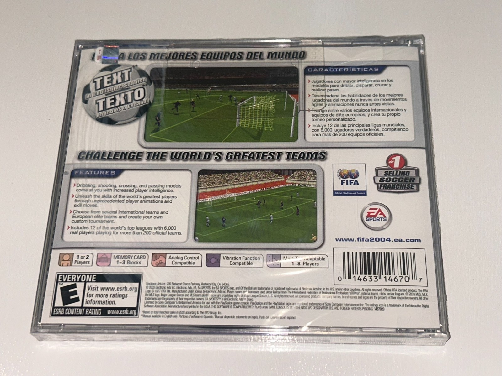FIFA Soccer 2004 (Sony PlayStation 1, 2003) PS1 Brand New, Factory Sealed MINT
