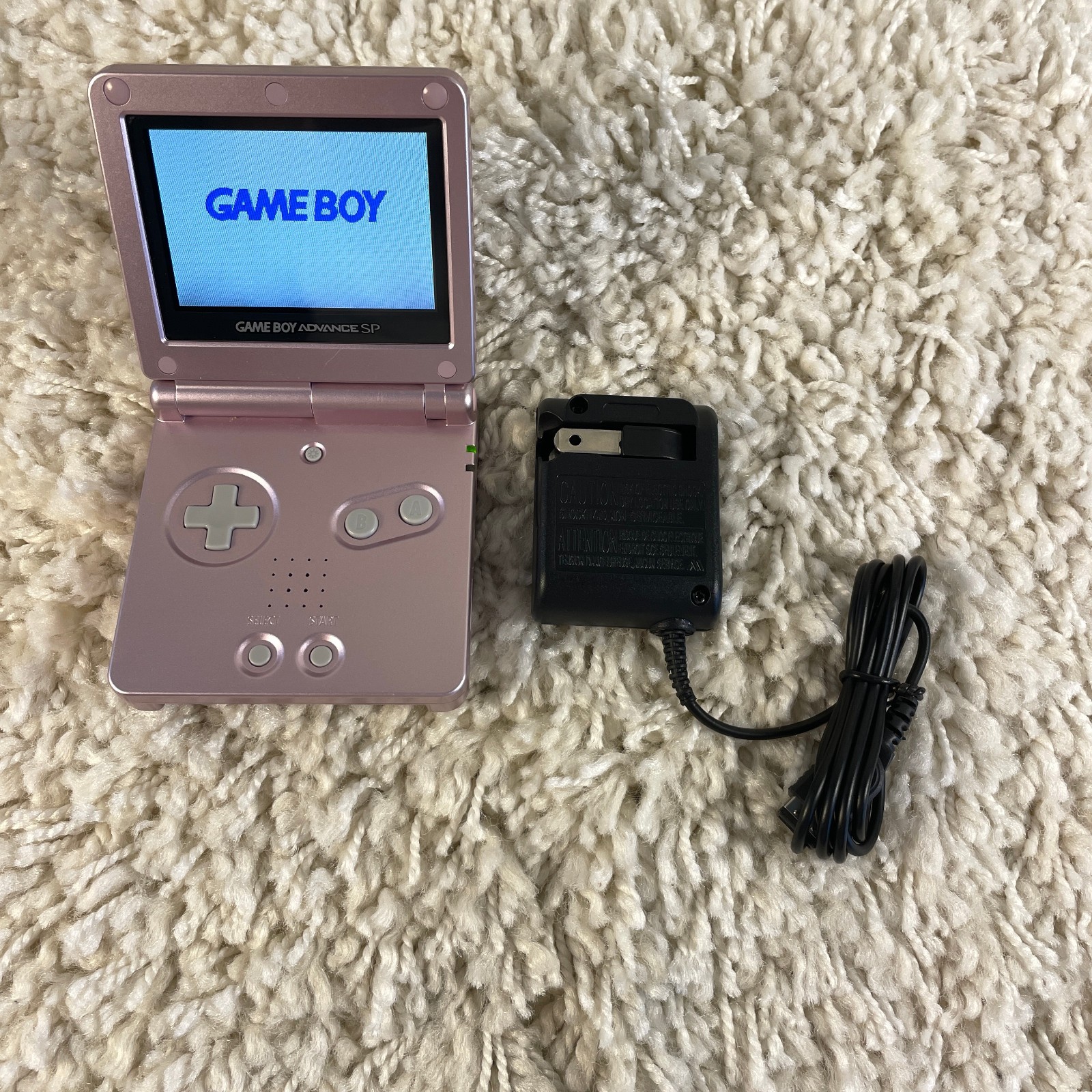 Nintendo Gameboy Advance GBA SP Handheld System Pearl Pink Model AGS-101 Tested