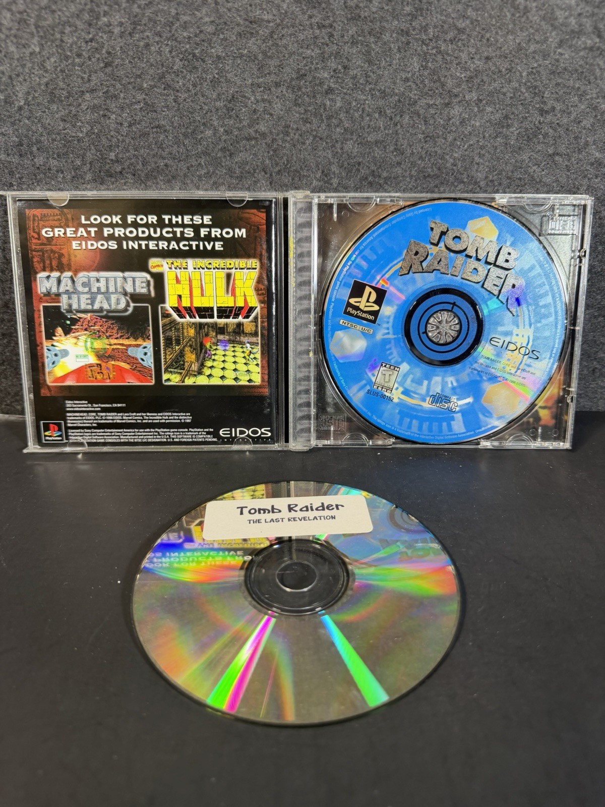 Tomb Raider [Black Label] (Sony PlayStation 1 PS1, 1996)