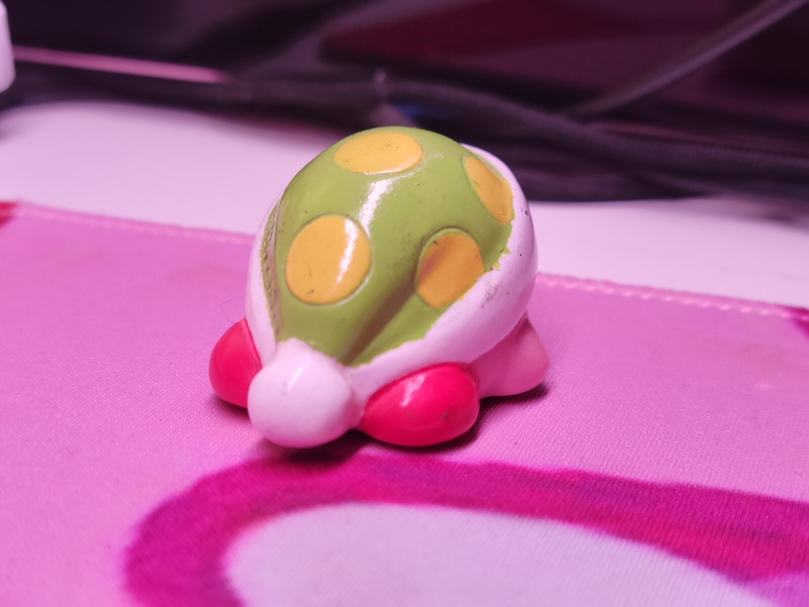 Kirby Rubber Finger Puppet Mini Toy 1996 Nintendo Vintage Sleep Copy Ability
