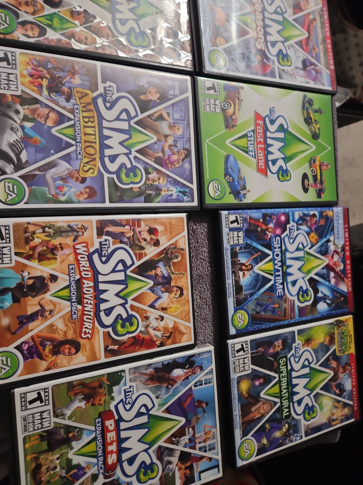 Sims 3 Windows Mac 9 Game Lot Deluxe Medieval 70s 80s 90s Stuff Hidden Springs