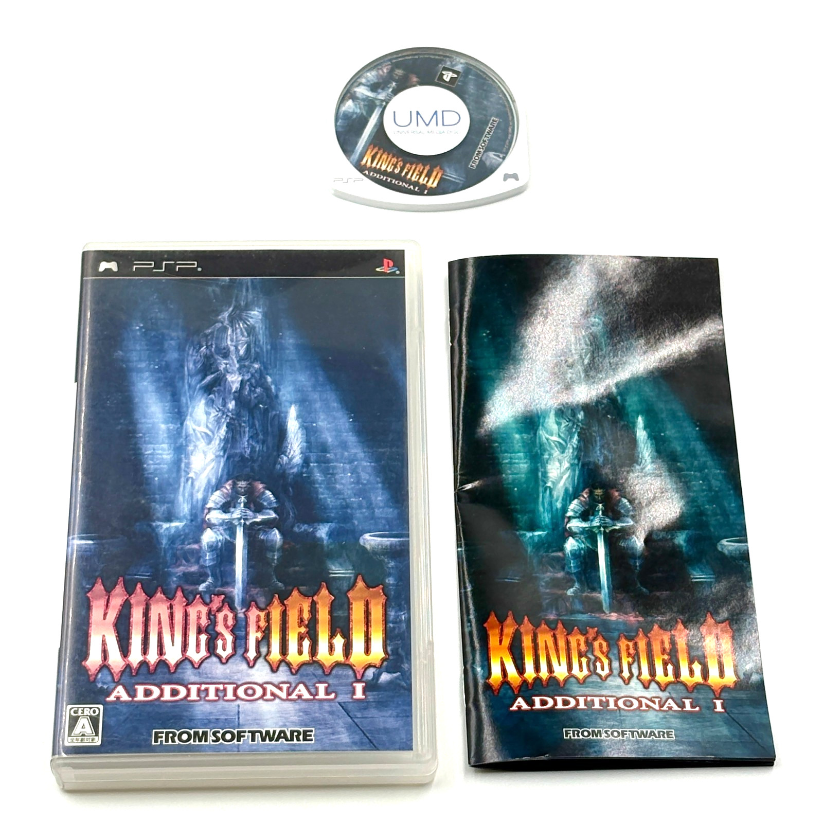 Kings Field Additional I Sony PSP Japan Import Tested Complete RPG FromSoftware