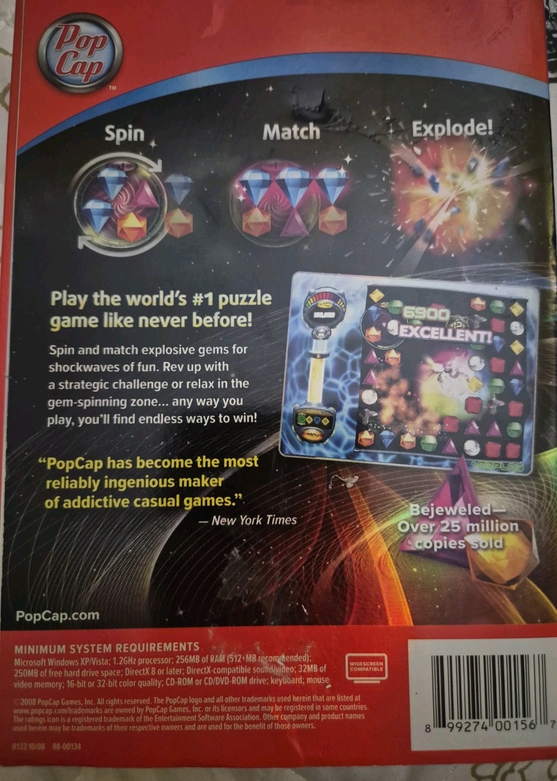Bejeweled Twist (PC, 2008) In The Original Sleeve Disc Is Clean